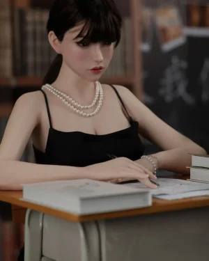 Asian Sex Doll Skinny Silicone from Orange In -Maka