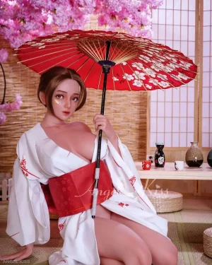 Petite Sex Doll Seamless-Integrated Silicone Head&Body from AngelKiss