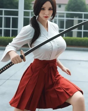 Asian Sex Doll Curvy Silicone Head & TPE Body from Aibei Dolls -Thelma 153