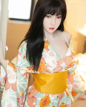Asian Japanese Sex Doll Big Boobs Silicone Head & TPE Body from Aibei Dolls -Annette 158