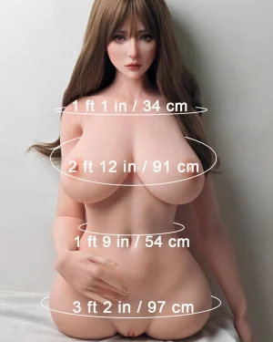 83cm/2ft9 H-cup Silicone Sex Doll Torso – Eguchi Masami