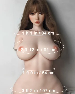 83cm/2ft9 H-cup Silicone Sex Doll Torso – Fukada Ryoko