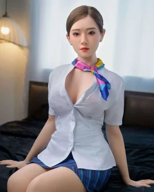 Japanese Sex Doll Stewardess Uniform Silicone Sex Doll