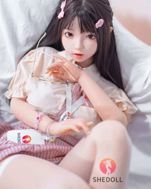 Asian Japanese Sex Doll Medium Breast Silicone Head & TPE Body Silicone from SHEDOLL -Luo 148