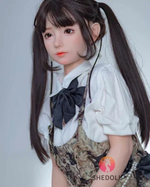 Asian Japanese Sex Doll Medium Breast Silicone Head & TPE Body Silicone from SHEDOLL -Xiaofu 148