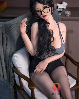 Asian Sex Doll Big Boobs Silicone Head & TPE Body Silicone from SHEDOLL -Huayin 163