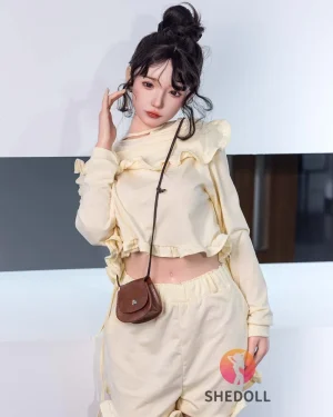 Asian Japanese Sex Doll Curvy Silicone Head & TPE Body Silicone from SHEDOLL -Ah 158
