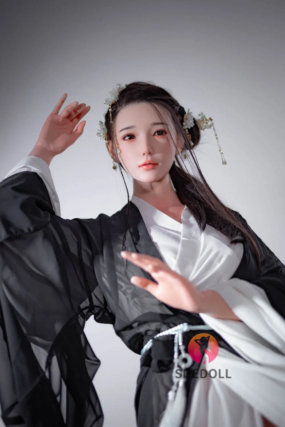 Asian Sex Doll Skinny Silicone Head & TPE Body Silicone from SHEDOLL -Achu 165 - Image 4