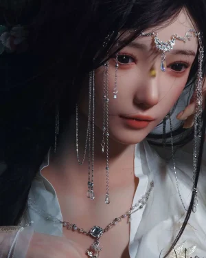 Asian Sex Doll Medium Breast Silicone Head & TPE Body from SHEDOLL -Qiang 165