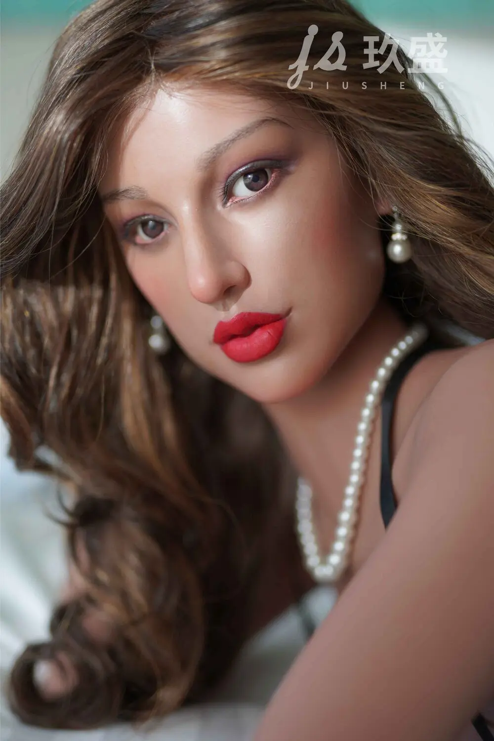 Latina Sex Doll Medium Breast Silicone Head & TPE Body from Jiusheng Dolls -Gina 162