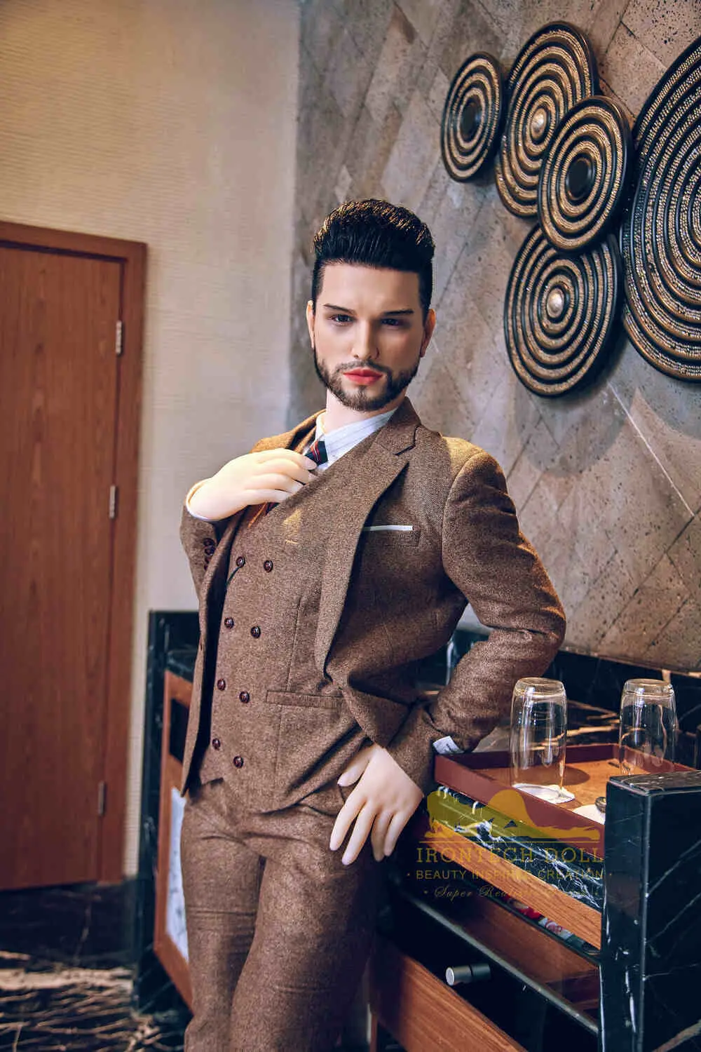 Male Sex Doll Silicone Head & TPE Body from Irontech Doll -Kevin 162