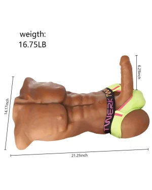 54cm/1ft9 16.8LB Male TPE Sex Doll Torso – Daniel [In Stock | US Only]