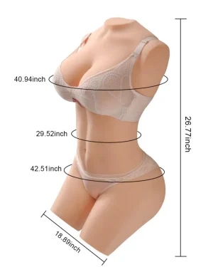 68cm/2ft3 89.2LB TPE Life-size Sex Doll Torso – Madison [In Stock | US Only]