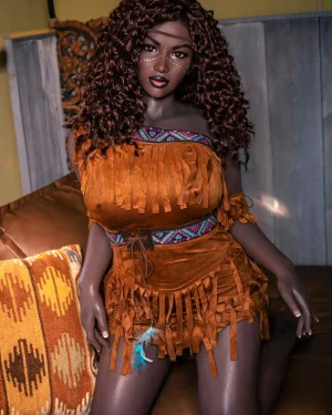 Black Latina Sex Doll MILF Silicone Head & TPE Body from Starpery Dolls -Takiyah 156