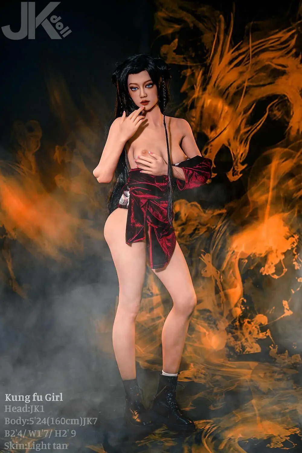 Asian Cosplay Sex Doll Small Breast TPE from JK Doll Sex Dolls -Maud 160 - Image 4