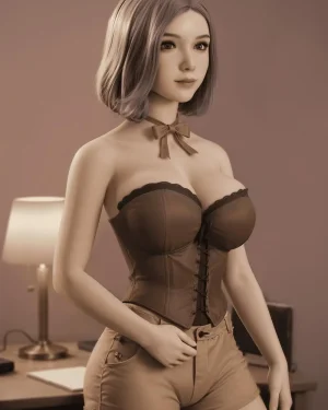 Huge Tits Sex Doll Silicone Head & TPE Body from Aibei Dolls -Fanika 153