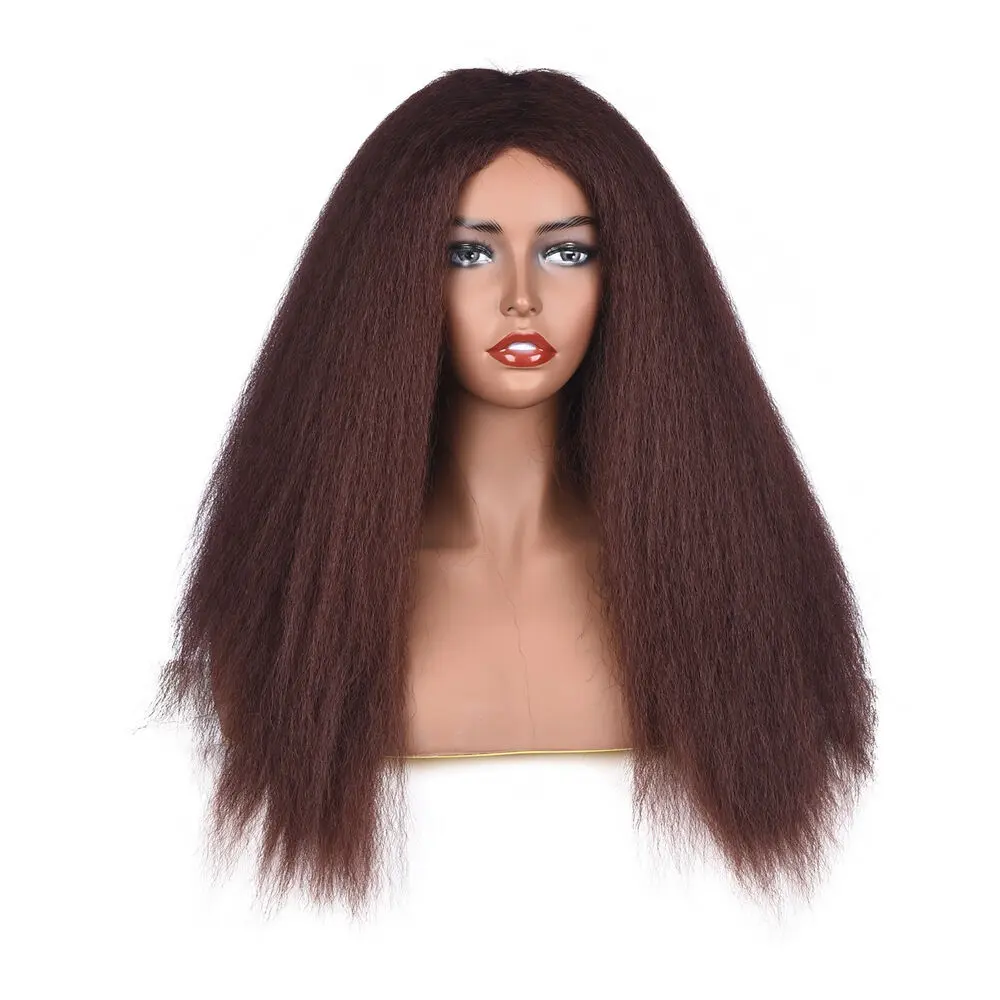 Wine Red Straight Wig - Image 2