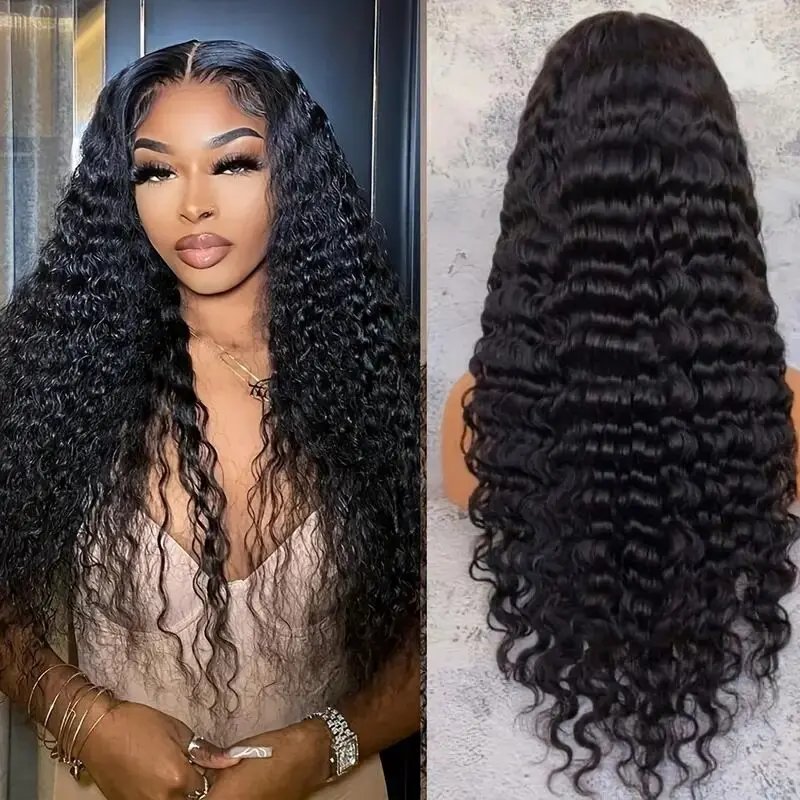 Black Curly Wig - Image 4